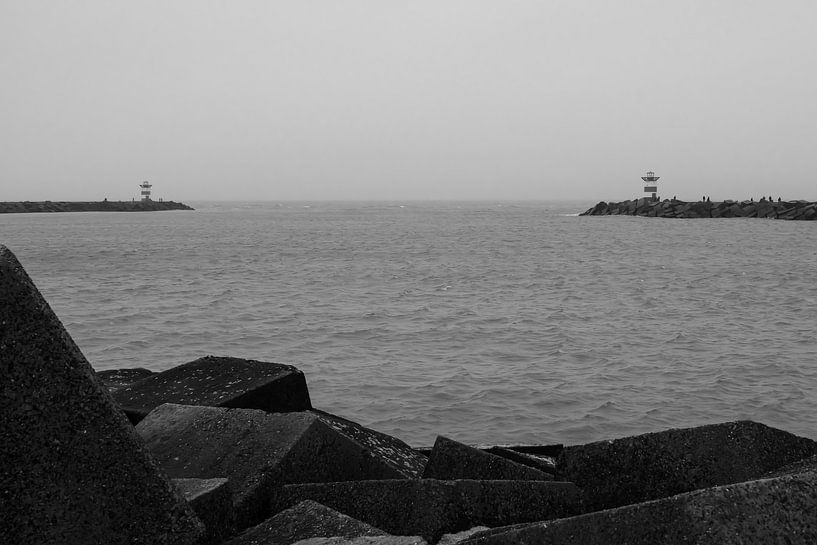 The habour of Scheveningen by Arjan van der Veer