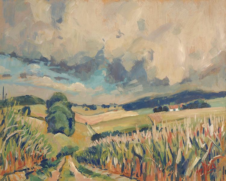 Averses de pluie et périodes ensoleillées, Limbourg Sud par Nop Briex