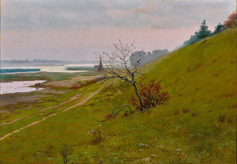 Józef Rapacki~Landschaft Weichsel von finemasterpiece