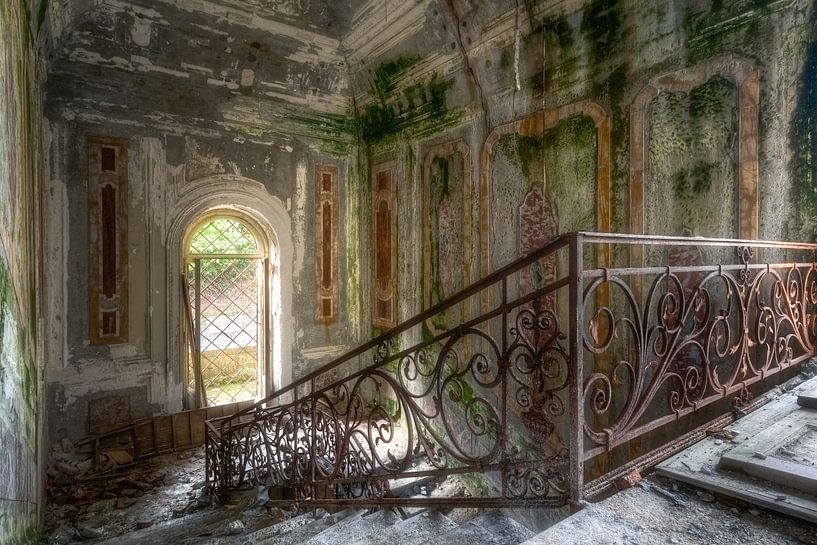 Beautiful Staircase in Decay. by Roman Robroek - Photos of Abandoned Buildings