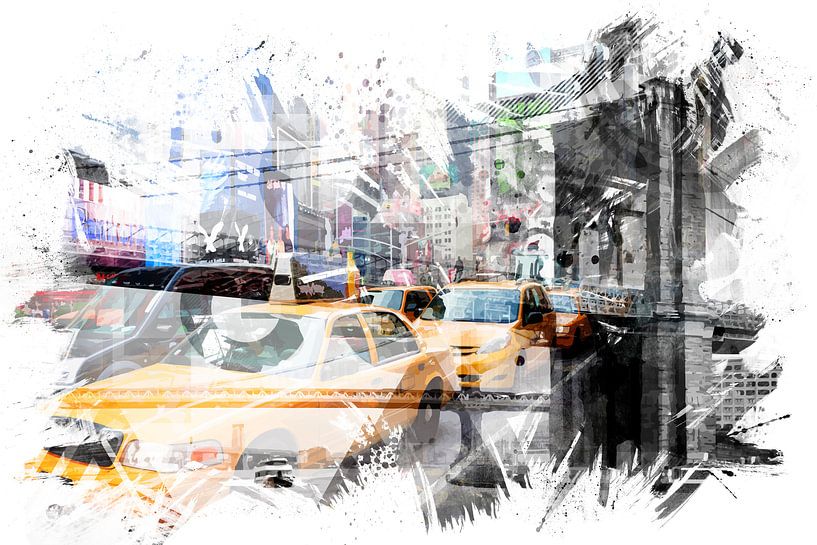 Modern Art NYC Collage by Melanie Viola
