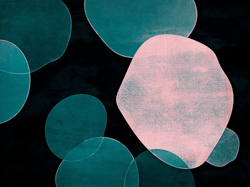 Nature japonaise Formes Organique Abstraction Japandi par FRESH Fine Art