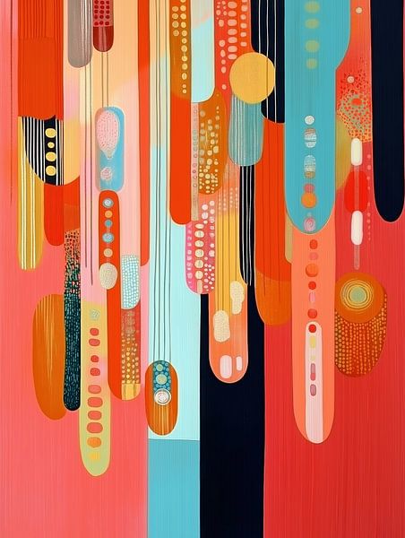 Abstract colour party 2 by Bert Nijholt