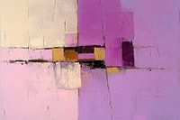 Abstrait or et violet