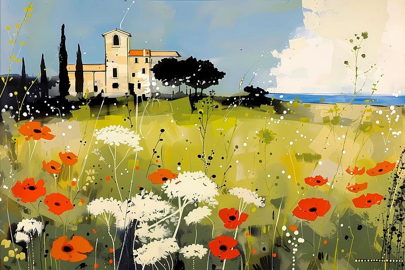 Summer in Italy countryside by Ariadna de Raadt-Goldberg