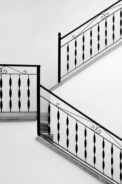 Schwarze und weiße Treppe von Michelle Jansen Photography