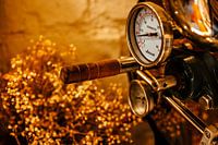 Vintage Kaffeeröster – analoges Thermometer & Holzgriff | warme Messingtöne