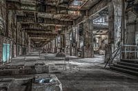 Halle in verlassener Fabrik irgendwo in Deutschland