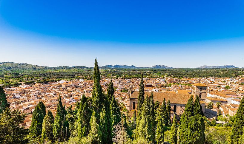 Majorque, vue sur les toits de la vieille ville d'Arta par Alex Winter