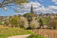 Church village Vijlen in blossom