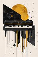 Piano abstrait dans un style minimaliste
