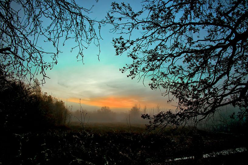 a view through to the sunrise by Miny'S