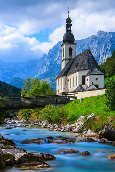 St. Sebastianskirche, Ramsau, Berchtesgaden, Deutschland von Henk Meijer Photography