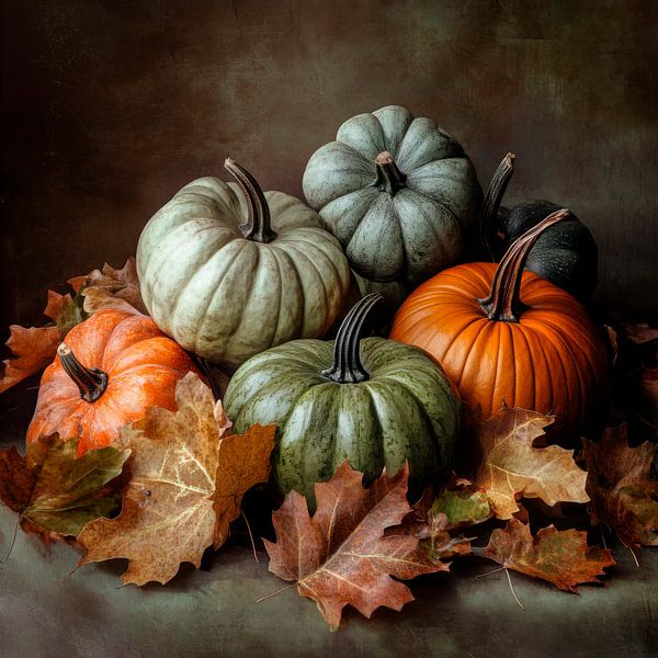 Kürbis Vielfalt von Poster Art Shop