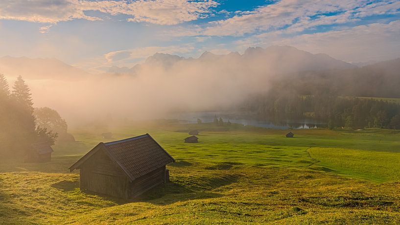 Sonnenaufgang am Geroldsee von Henk Meijer Photography