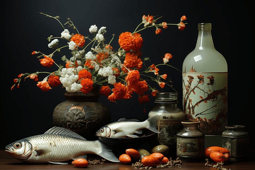 Asian still life by Ton Kuijpers