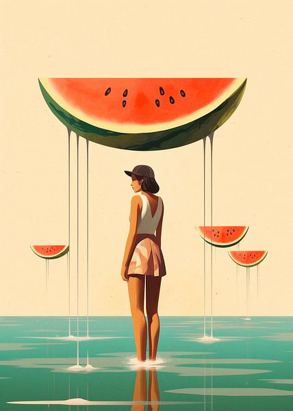 Flavourful Imagination: Ein surreales Wassermelonen-Abenteuer von Color Square