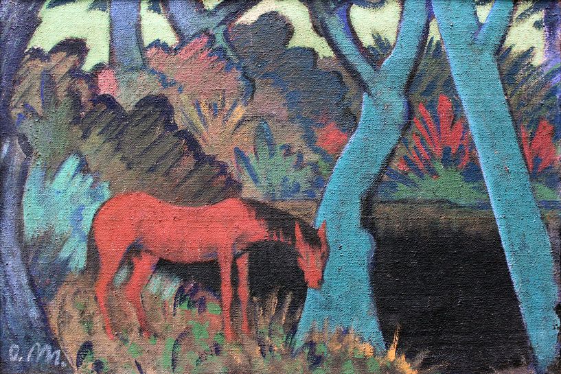 Cheval tsigane au bord de l'eau noire, anagoria, Otto Mueller - 1928 par Atelier Liesjes