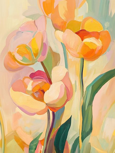 Tulipes aux couleurs de l'été par Imagine