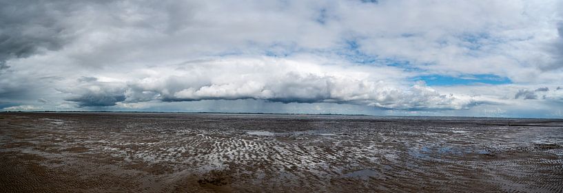 Une grande photo de paysage de la mer des Wadden dans le nord de l'Allemagne par Matthias Korn