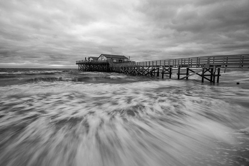 North Sea - St. Peter Ording - Germany -Stilt building by Jiri Viehmann