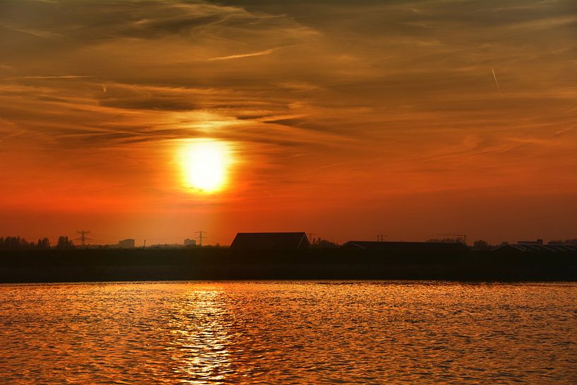 Sonnenuntergang 5 van Edgar Schermaul