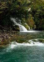 Fairytale waterfall in Plitvice (Croatia)