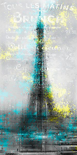 City-Art PARIS Eiffel Tower Letters von Melanie Viola