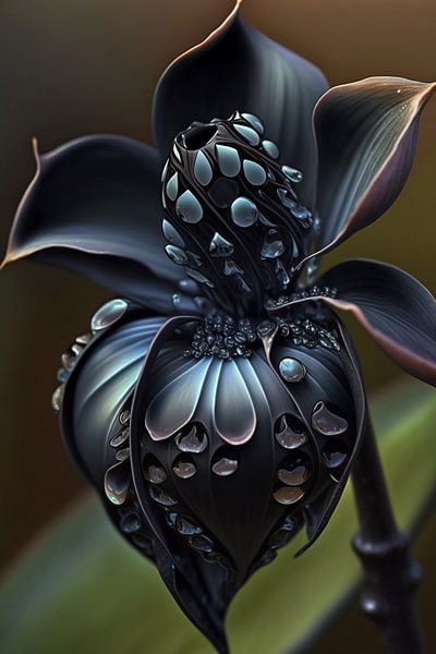 Schwarze Orchidee von haroulita