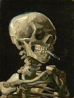 Head of a Skeleton with a Burning Cigarette, Vincent van Gogh