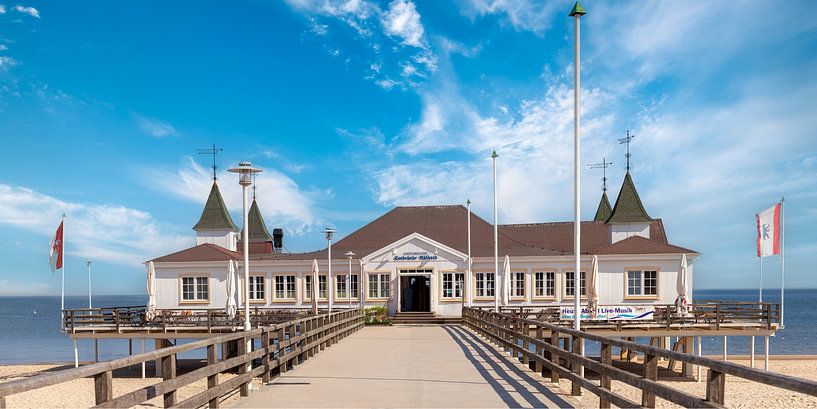 Panorama du pont maritime d'Ahlbeck sur la mer Baltique par Photo Art Thomas Klee