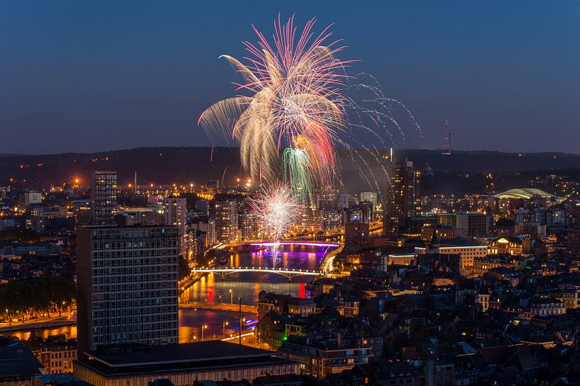 Fireworks in Liège by Bert Beckers