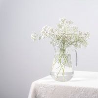 Nature morte avec gypsophile dans des couleurs claires