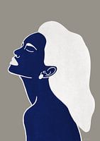 Elegant zen blue woman #2