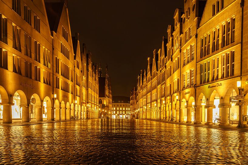 Prinzipalmarkt bei Nacht - Münster bei Nacht von Steffen Peters