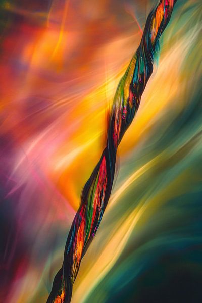 Bunte abstrakte rotierende Linie von Imperial Art House