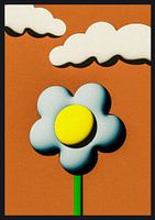 fleur dans les nuages