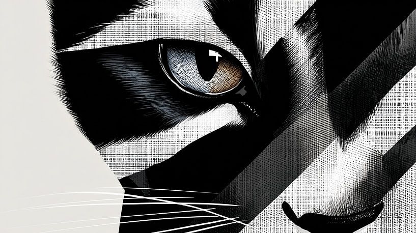 Zebra Cat | Stripes of Mystery par Karina Brouwer