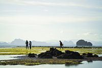 Fischer in thailändischer Landschaft