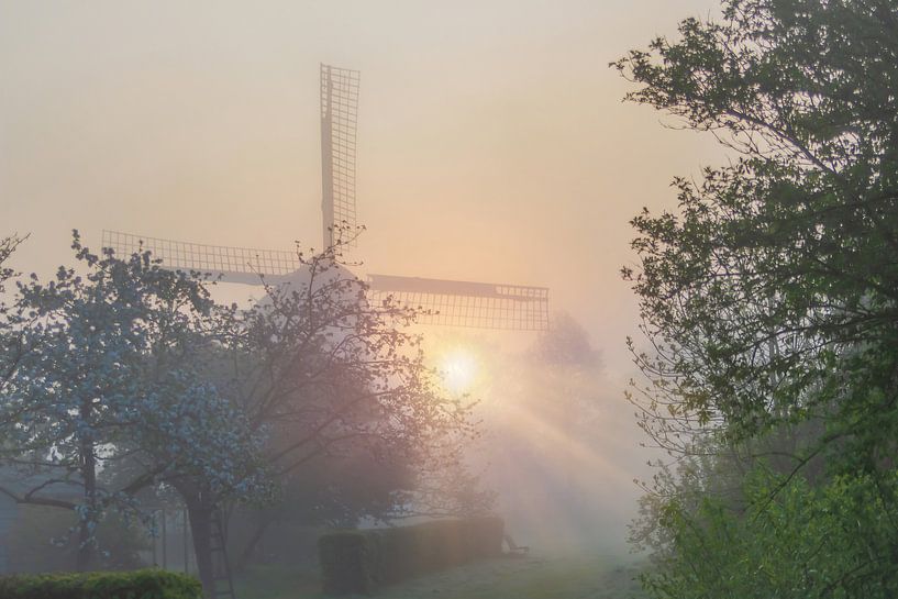 Moulin dans le brouillard. par Hans Buls Photography