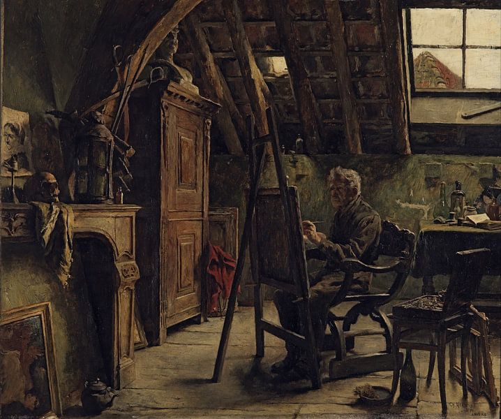 studio, Charles Mertens, 1884 by Atelier Liesjes