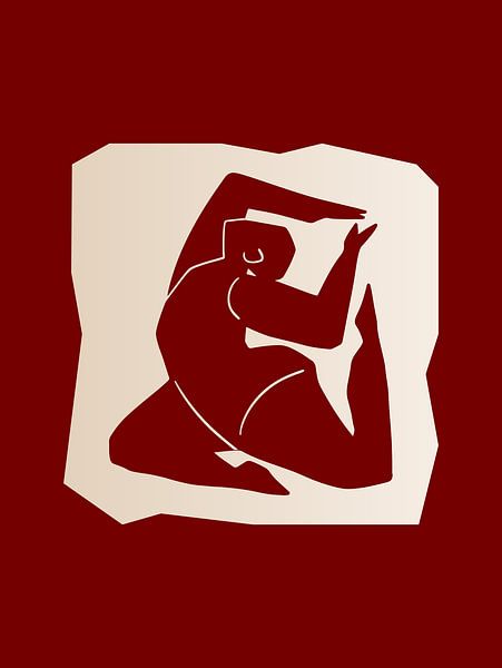 Yoga silhouette by ArtDesign by KBK