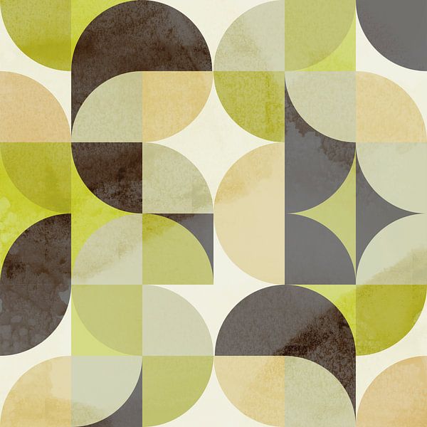 Organic vintage geometry VI by Mad Dog Art