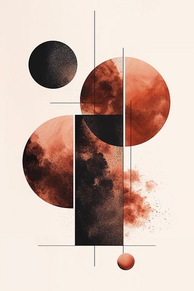 Retrometric - Geometric Mocha Moon V par Philippe HUGONNARD