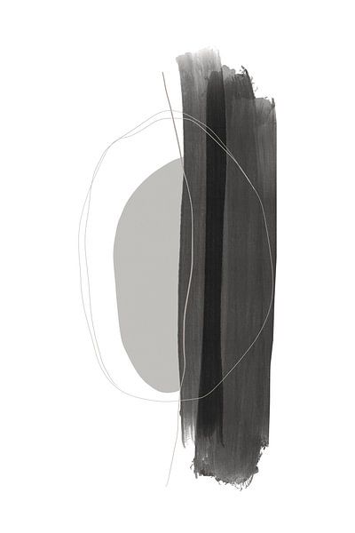 Monochrome Pinselstriche von uplusmestudio 