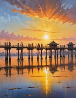 Pont U Bein à Mandalay