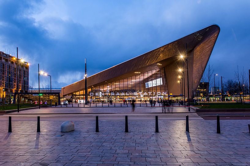 Rotterdam CS am Abend von Ton de Koning