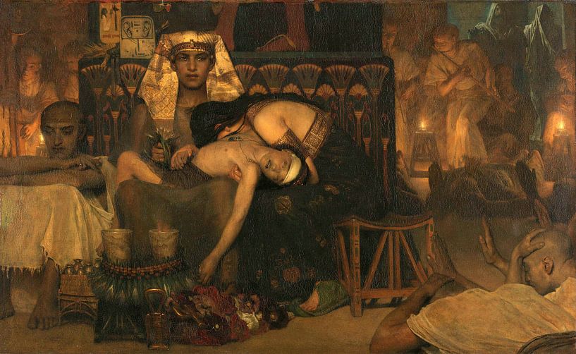 La mort du premier-né du pharaon, Lourens Alma Tadema, 1872. | OhMyPrints