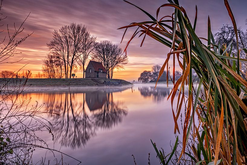 Lever du soleil à la station de pompage par Ruud Peters