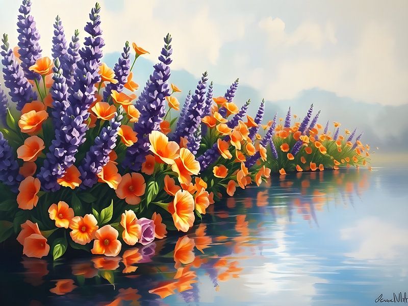 Blüte am See von Artistic